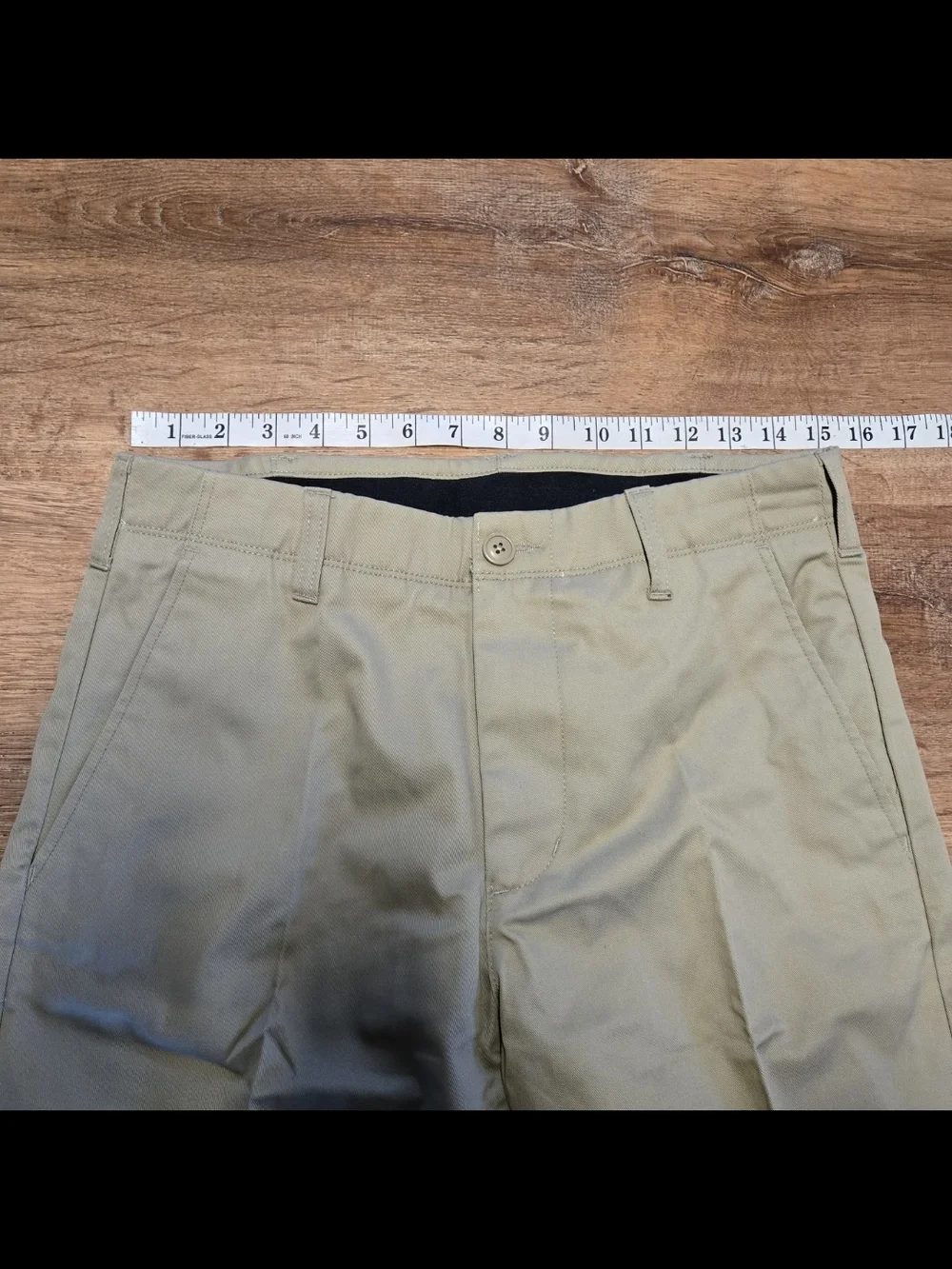 NWOT Lands' End Straight-Leg Chinos Light Khaki 30 X 32 Oeko-tex Traditional Fit